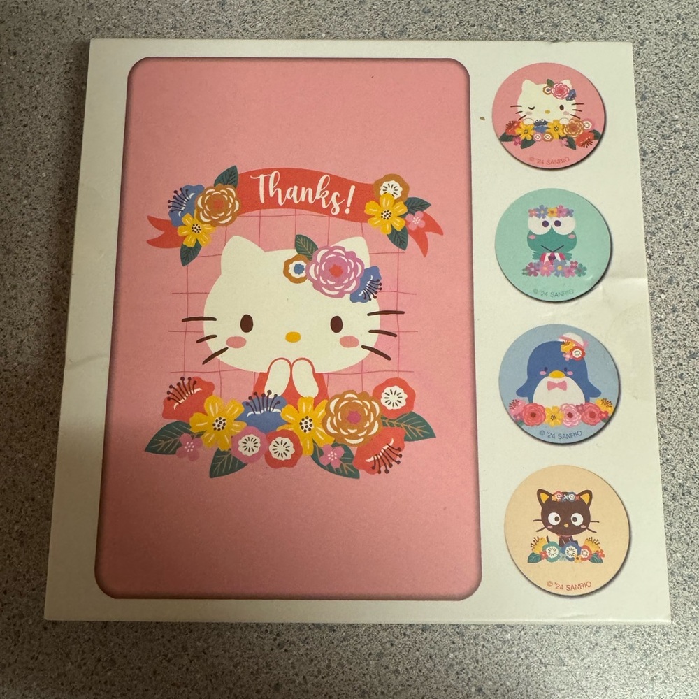Hello kitty thank you cards new